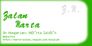 zalan marta business card